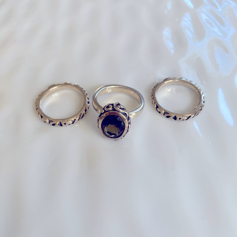 Silpada Sterling Silver Smoky Quartz Stackable  
Ring size 6. R1384 - Picture 4 of 7